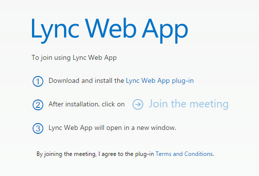 install lync web app plug-in